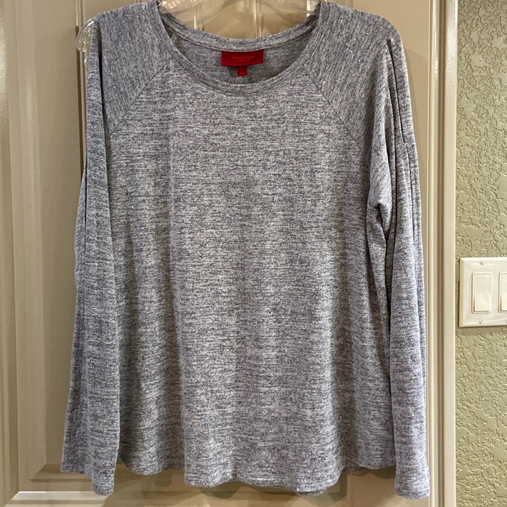 Pullover Glittery Top By Jennifer Lopez Brand Nwot